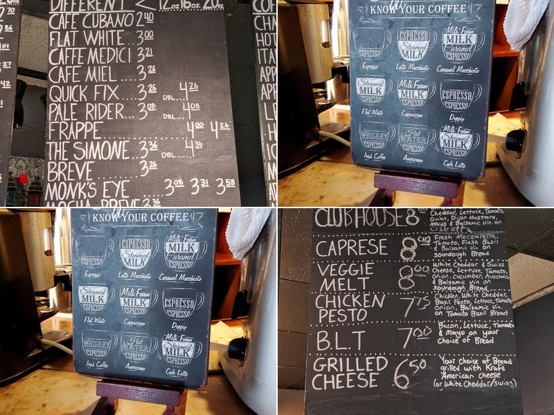 Emerald City Coffee Menu