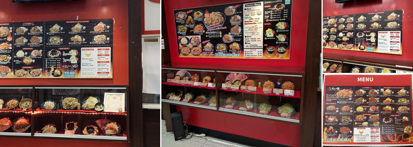 Sutadonya Menu
