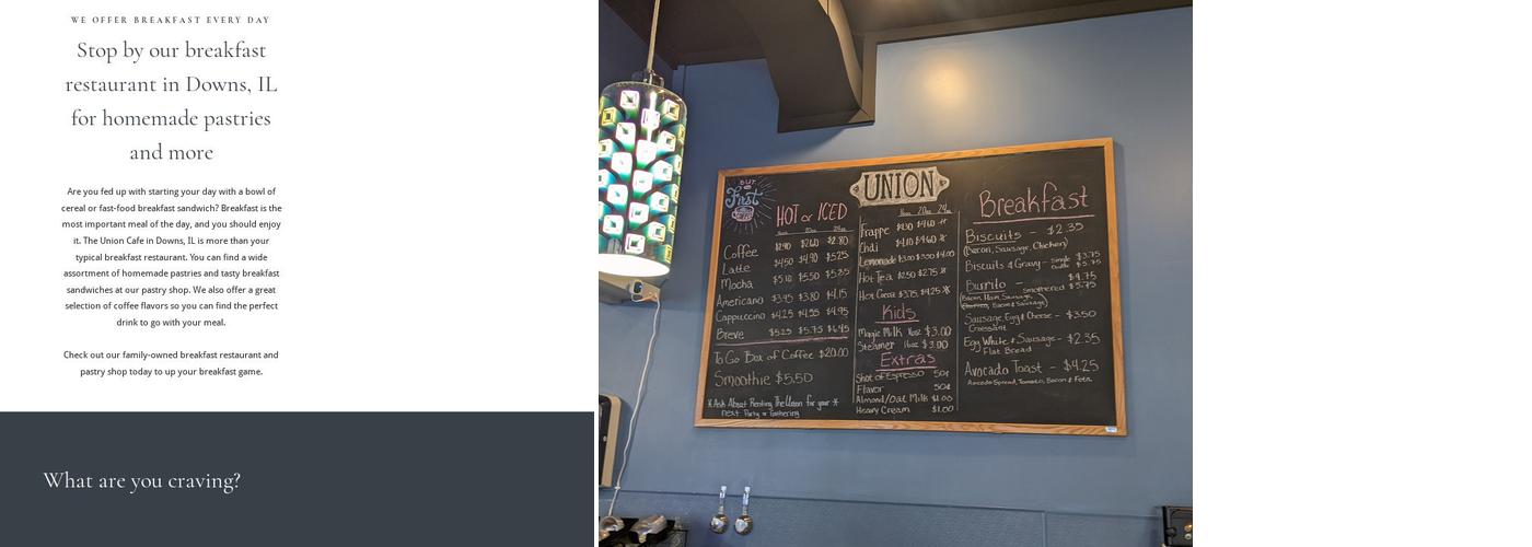 Zeta Coffee - Downs Menu