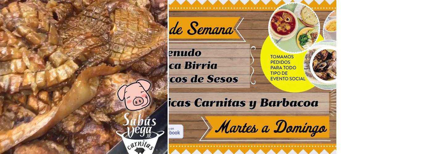 Carnitas Sabas Vega Jr Inc Menu