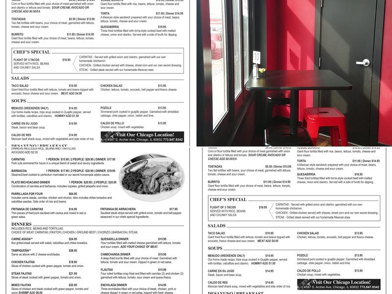 Carnitas Don Rafa Restaurant Menu