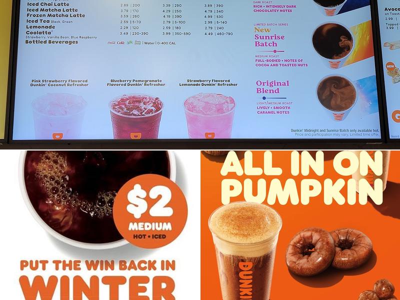 Dunkin' Menu