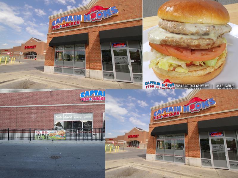 Captain Hooks Fish & Chicken 8554 S Cottage Grove Ave, Chicago