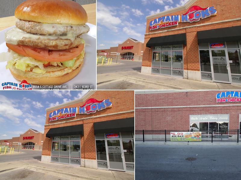 Captain Hooks Fish & Chicken 8554 S Cottage Grove Ave, Chicago