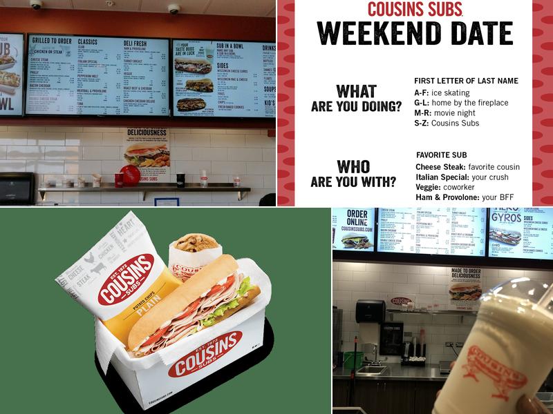 Cousins Subs Menu