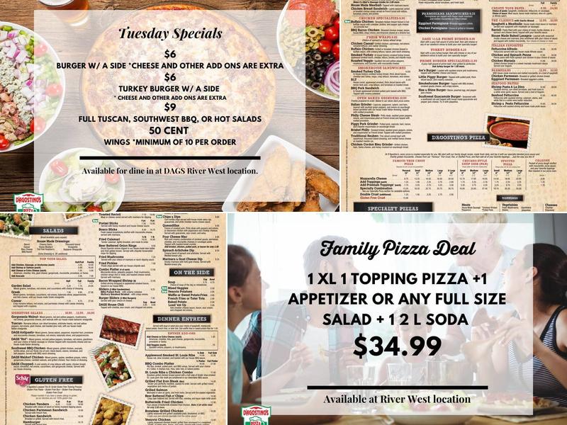 D'Agostino's Pizza and Pub Ogden Menu