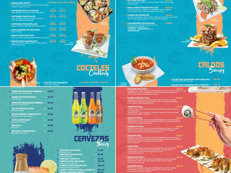 Las Islas Bar and Grill Menu