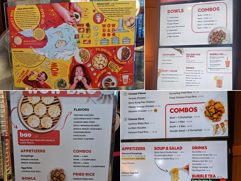 Wow Bao Menu