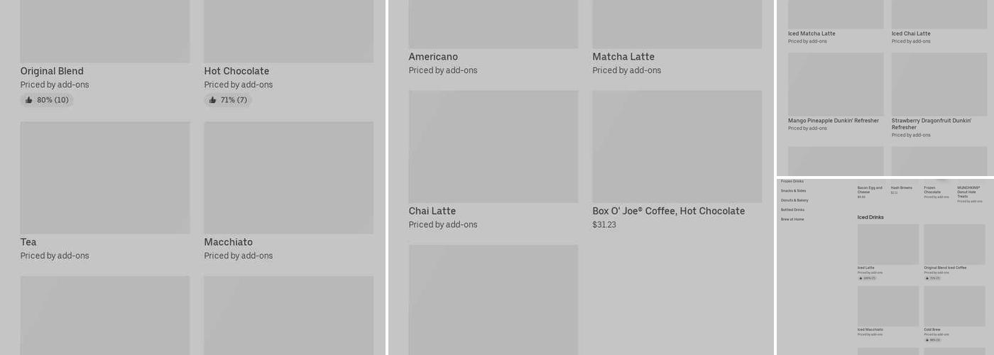 Dunkin' Menu