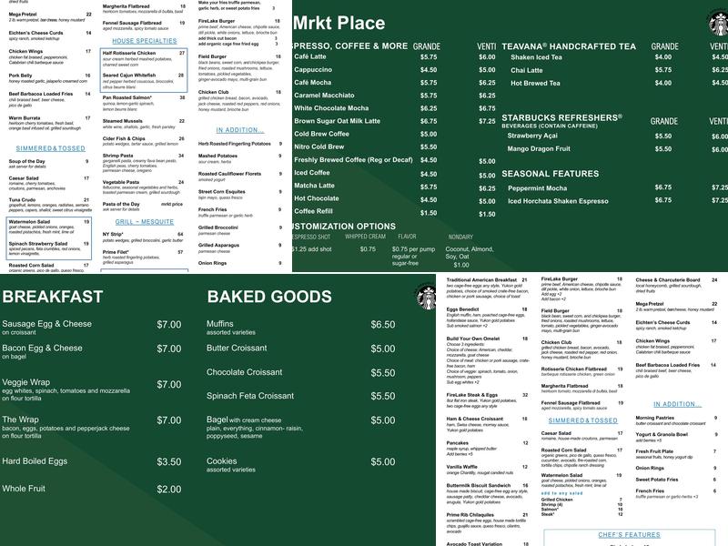 FireLake Grill House and Cocktail Bar Menu