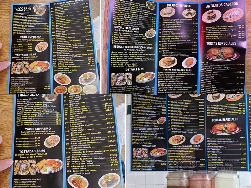 La Mexicana Buena Vista Menu