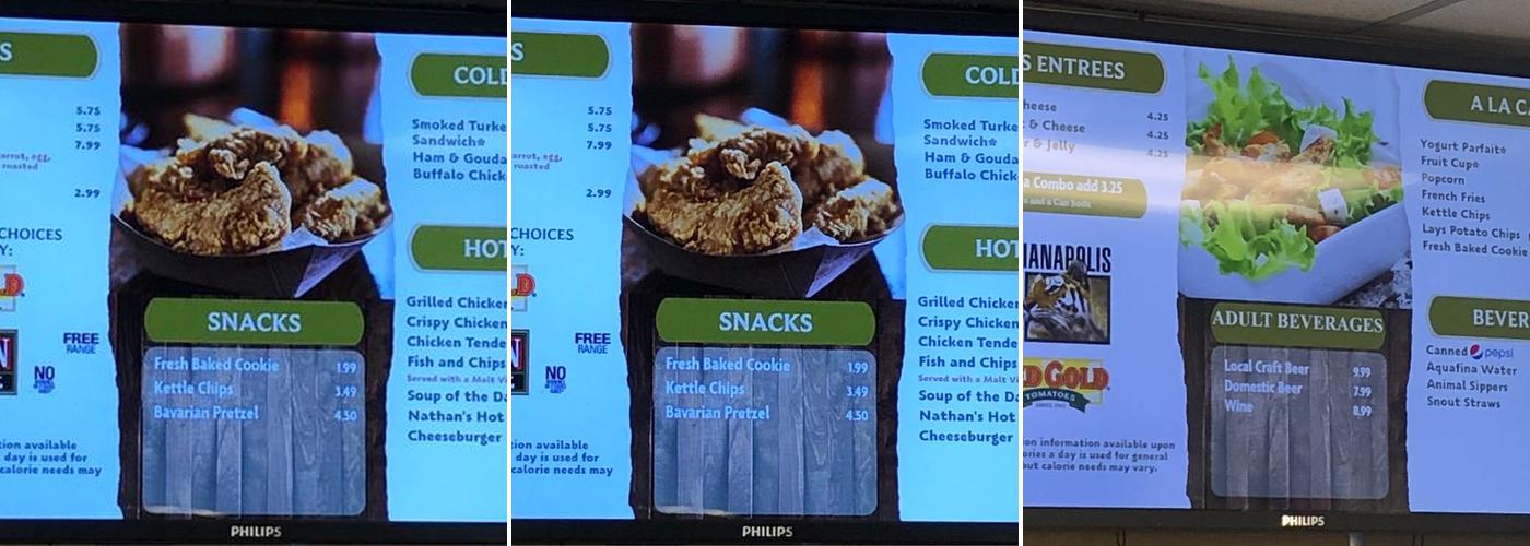 Cafe On the Commons Menu