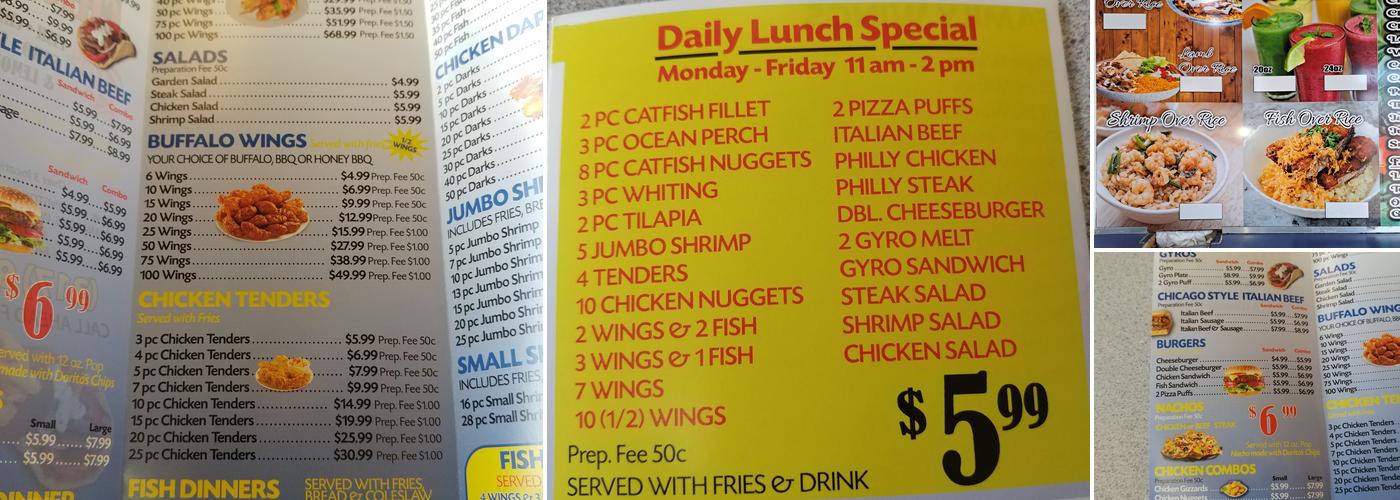 Captain Jay's Fish & Chicken Menu