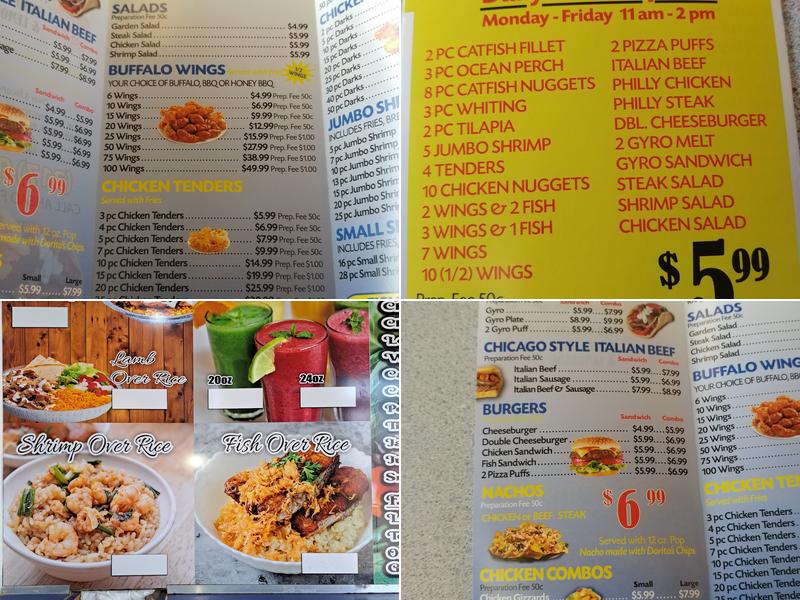 Captain Jay's Fish & Chicken Menu