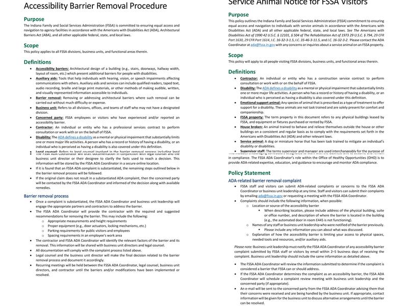 Allen County Division of Family Resources Menu