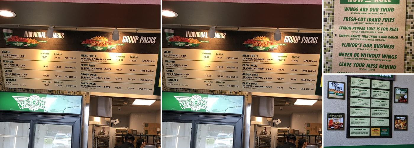 Wingstop Menu