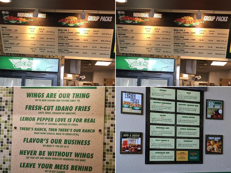 Wingstop Menu