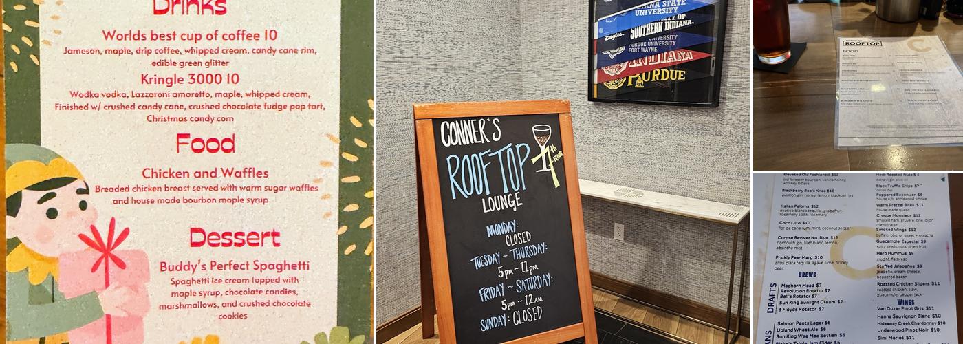 Conner's Rooftop Menu