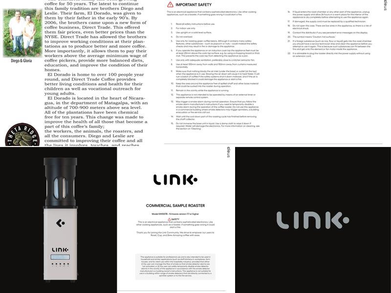 Theta Ridge Coffee LLC Menu