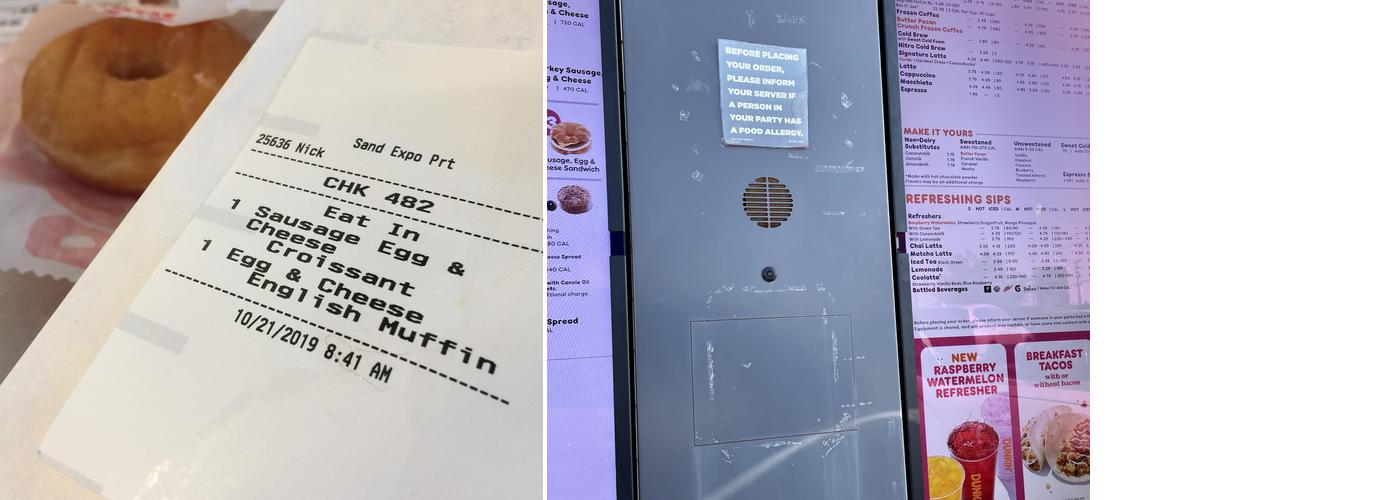 Dunkin' Menu