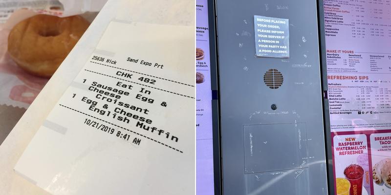 Dunkin' Menu