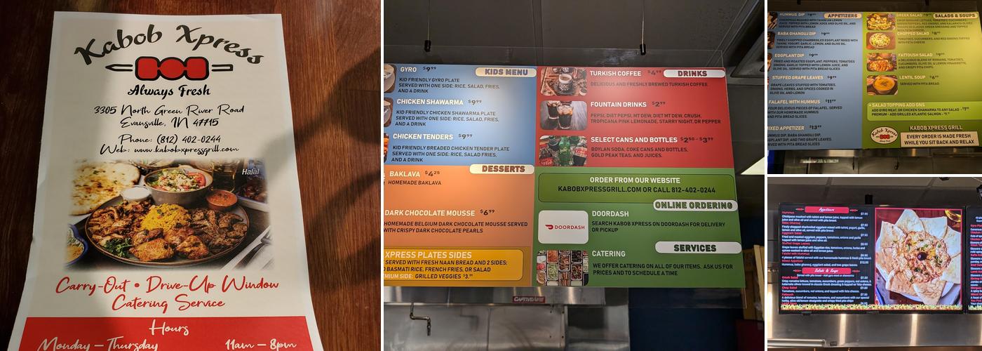 Kabob Xpress Menu