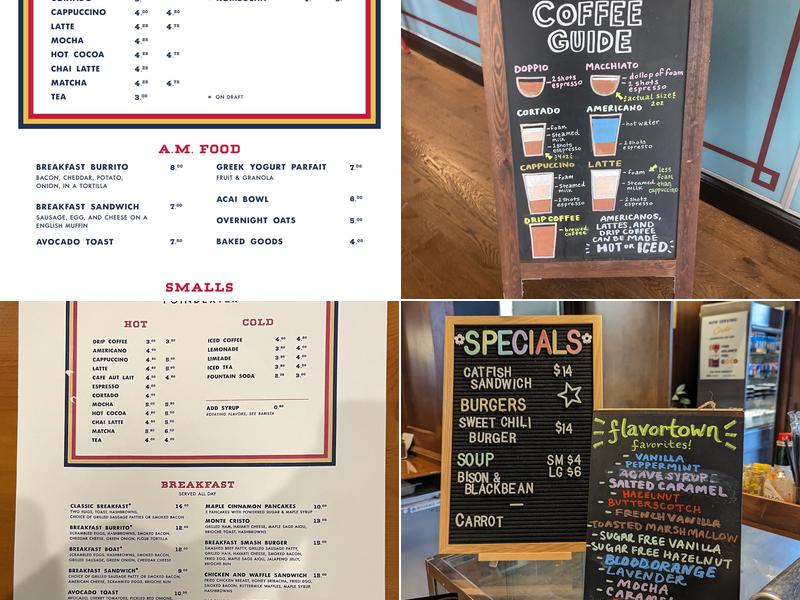 Poindexter Coffee Menu