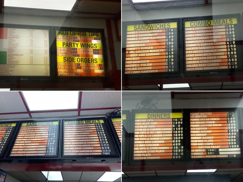 Tommy's Philly Steak Menu