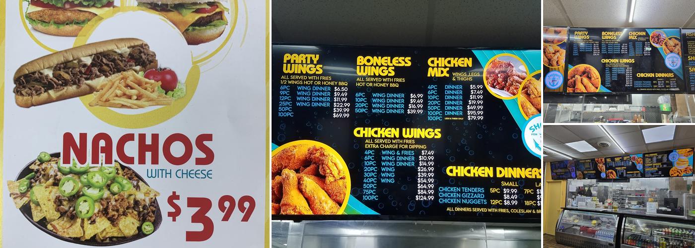 Sharks Fish & Chicken Menu