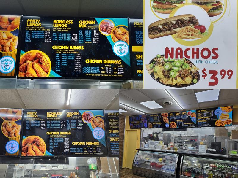 Sharks Fish & Chicken Menu