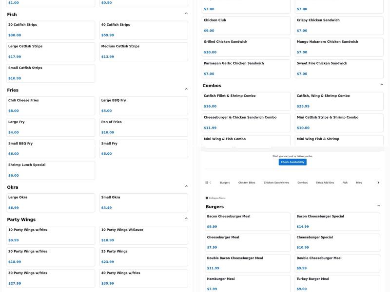 Kings Wings & Things Menu