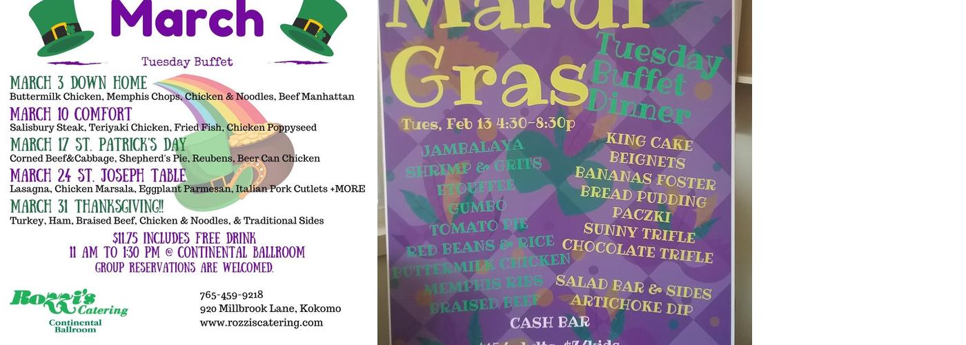 Rozzi's Catering Menu