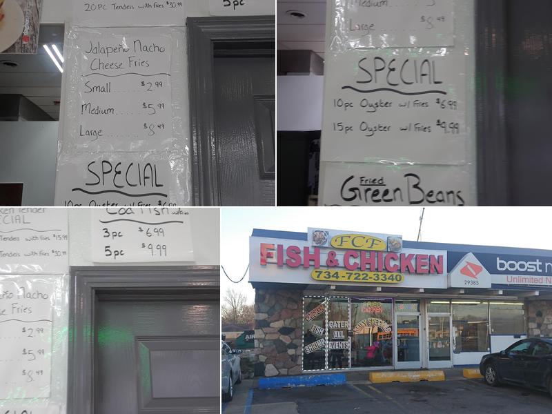 F C F Fish & Chicken 29375 Cherry Hill Rd, Inkster