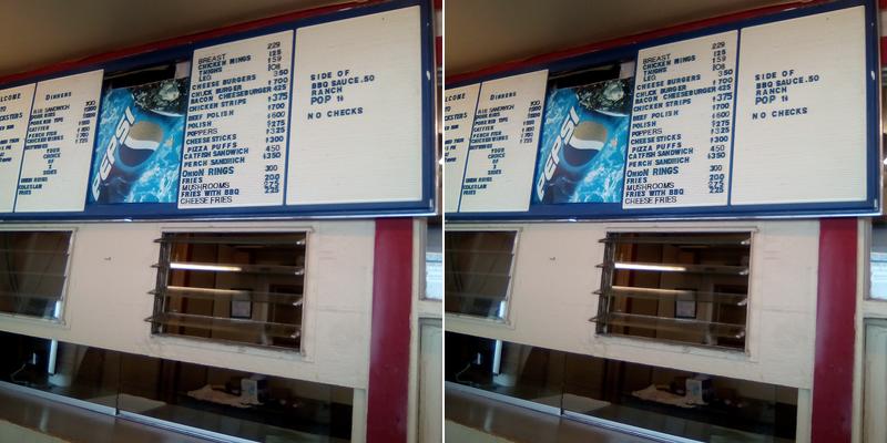 Chucksters Menu