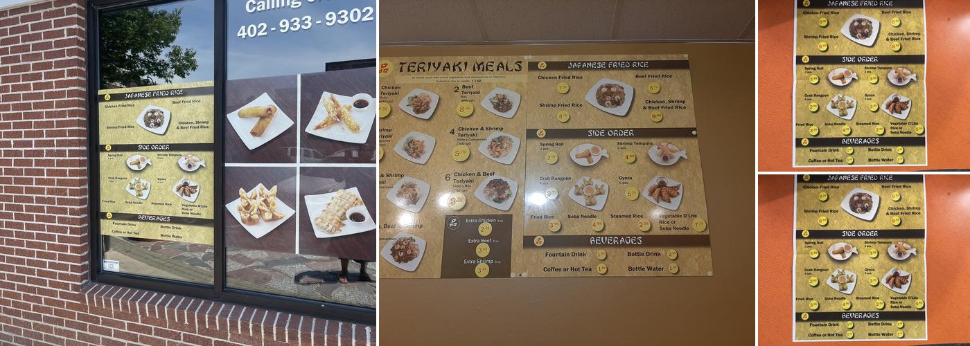 Teriyaki Express Menu