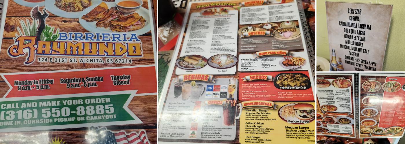 Birrieria Raymundo Menu