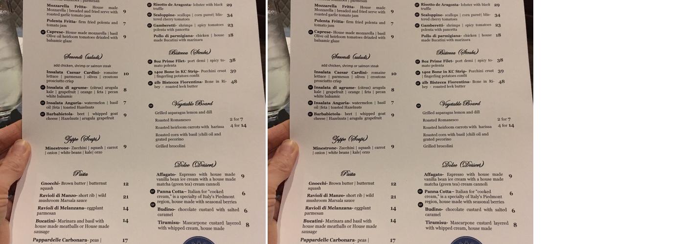 Five 21 at The Oread Menu