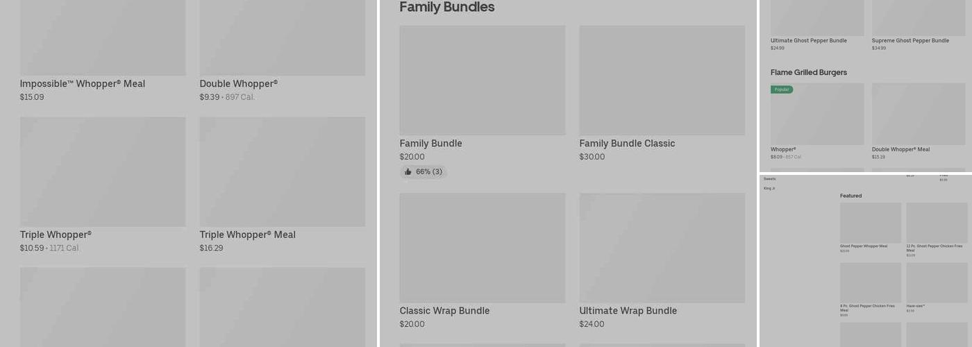 Burger King Menu