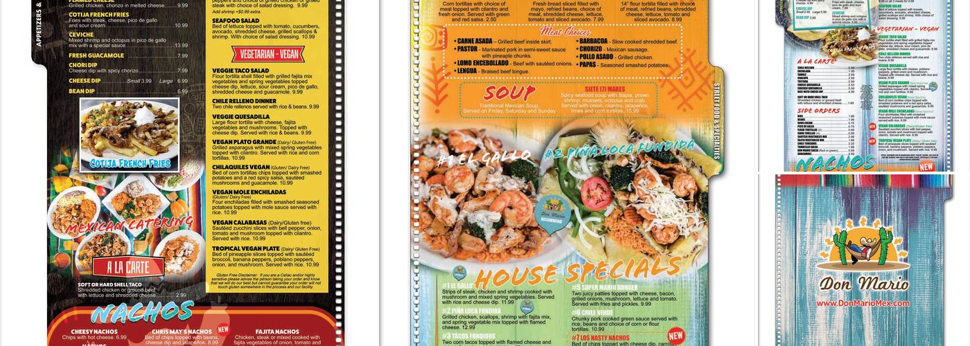 Don Mario's Menu