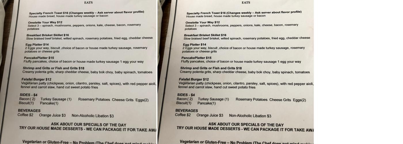 Khepera's Kitchen Menu