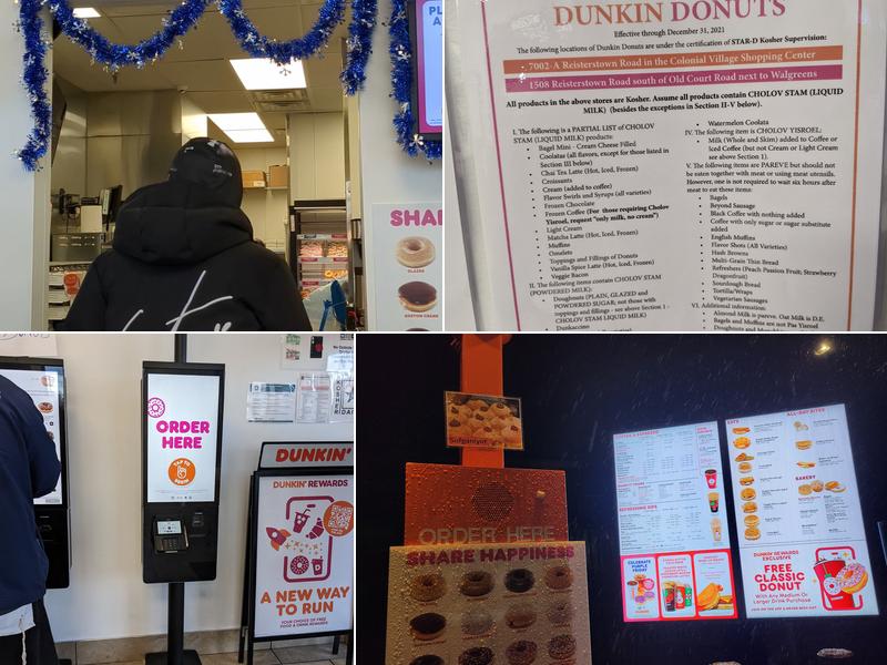 Dunkin' Menu