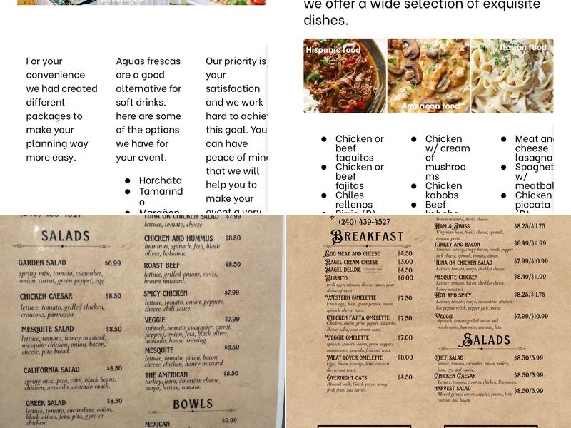 Westview café inc Menu