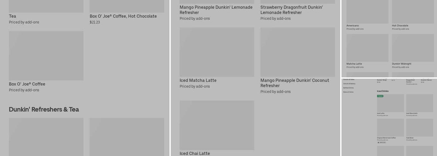 Dunkin' Menu