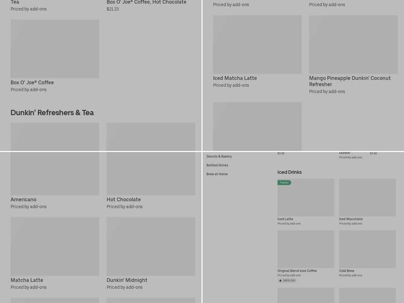 Dunkin' Menu