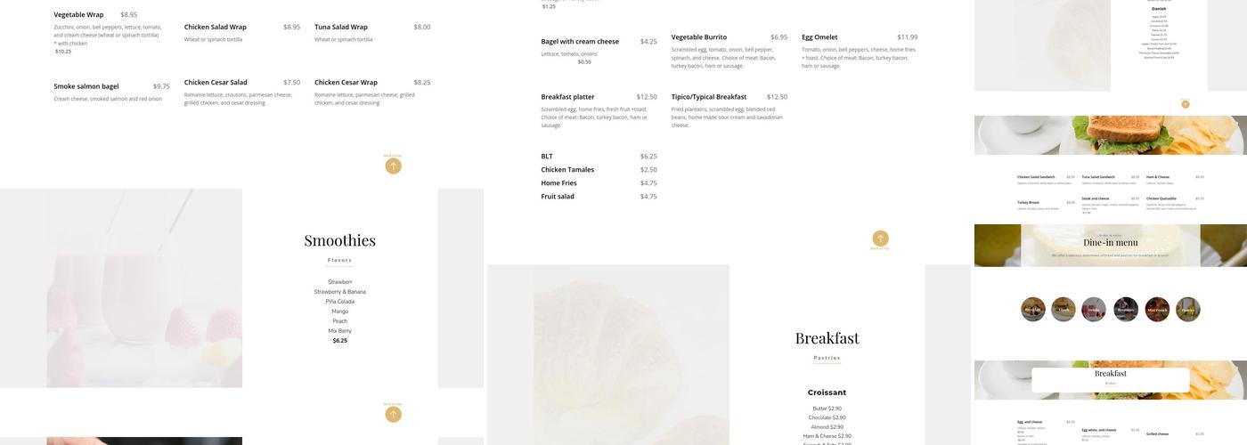 the passion bakery cafe 2 Menu