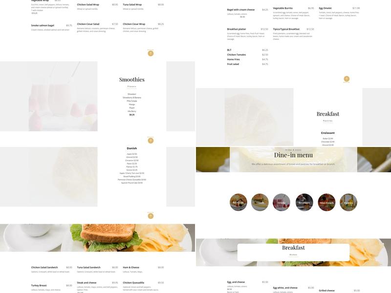 the passion bakery cafe 2 Menu