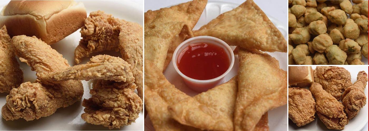 Cajun fried chicken and seafood