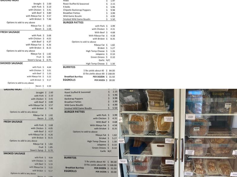 JJ’s Game Processing/Chadley’s Menu