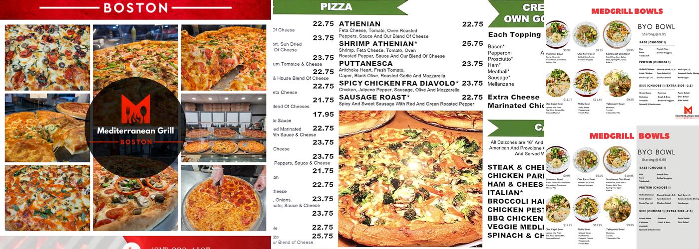 Mediterranean Grill Boston Menu