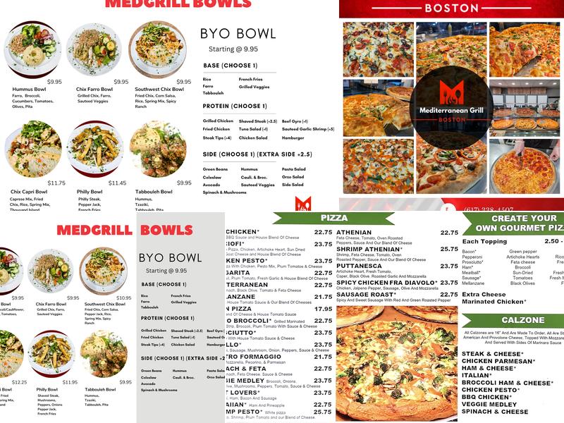 Mediterranean Grill Boston Menu